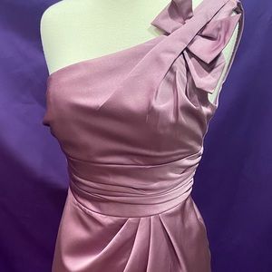 Satin One Shoulder Dress Size 2